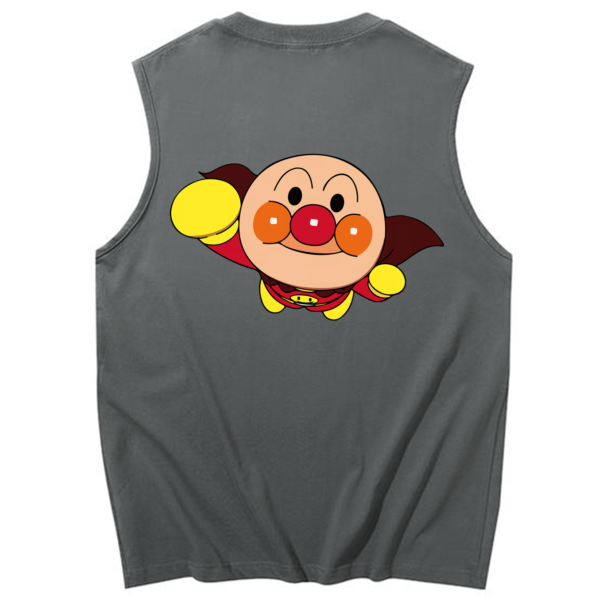 （画像用） アンパンマン Anpanman コットン100％タンクトップ（背面プリント）